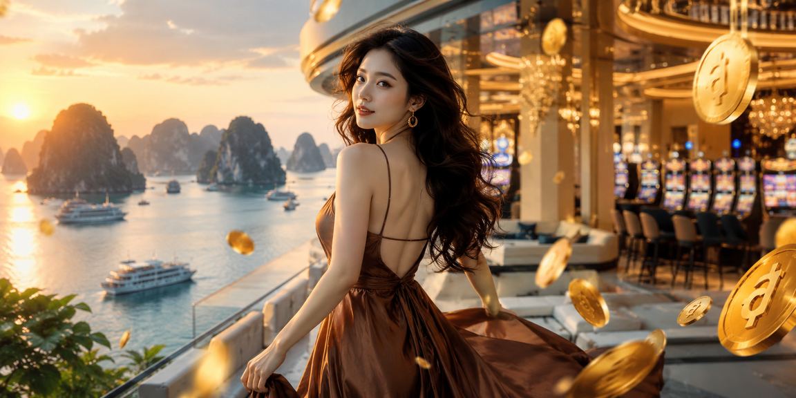 Du khách tại Hạ Long thưởng thức cà phê và khám phá voucher casino trực tuyến